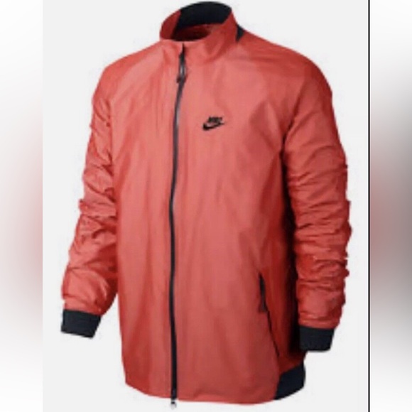 Nike Other - Rare Nike Men’s Pink Reflective Windbreaker Track Bomber Jacket Size M